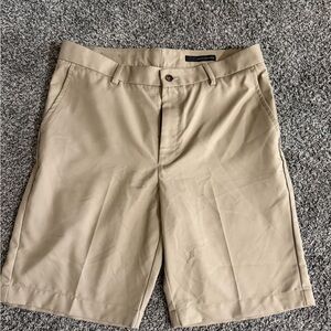 Greg Norman Collection Khaki Flat Front Shorts